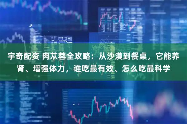 宇奇配资 肉苁蓉全攻略：从沙漠到餐桌，它能养肾、增强体力，谁吃最有效、怎么吃最科学