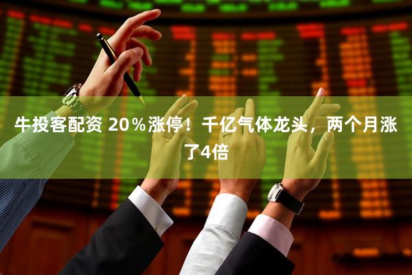 牛投客配资 20％涨停！千亿气体龙头，两个月涨了4倍